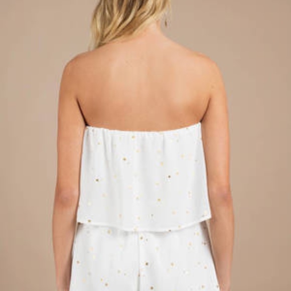 Tobi "STARLIGHT PRINT ROMPER IN WHITE MULTI" - Picture 2 of 6